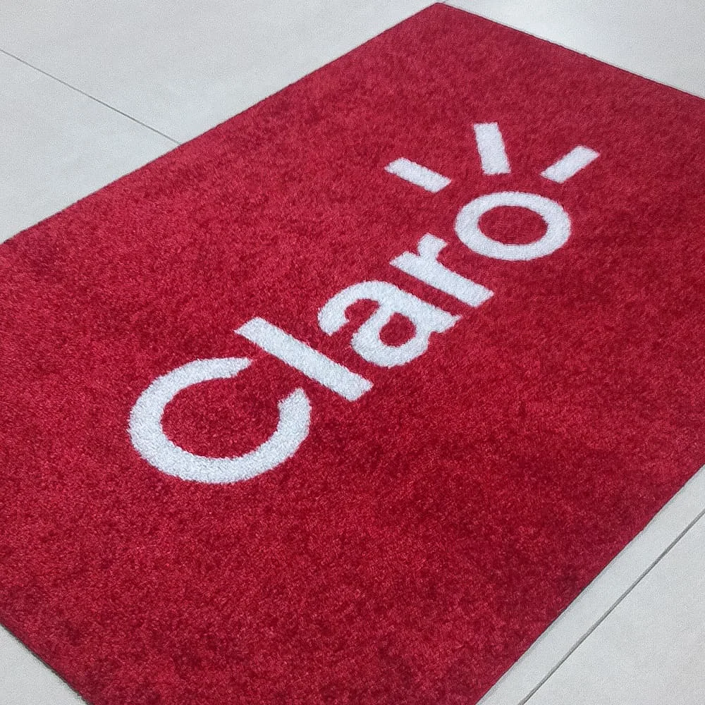 Tapete de nylon personalizado Claro