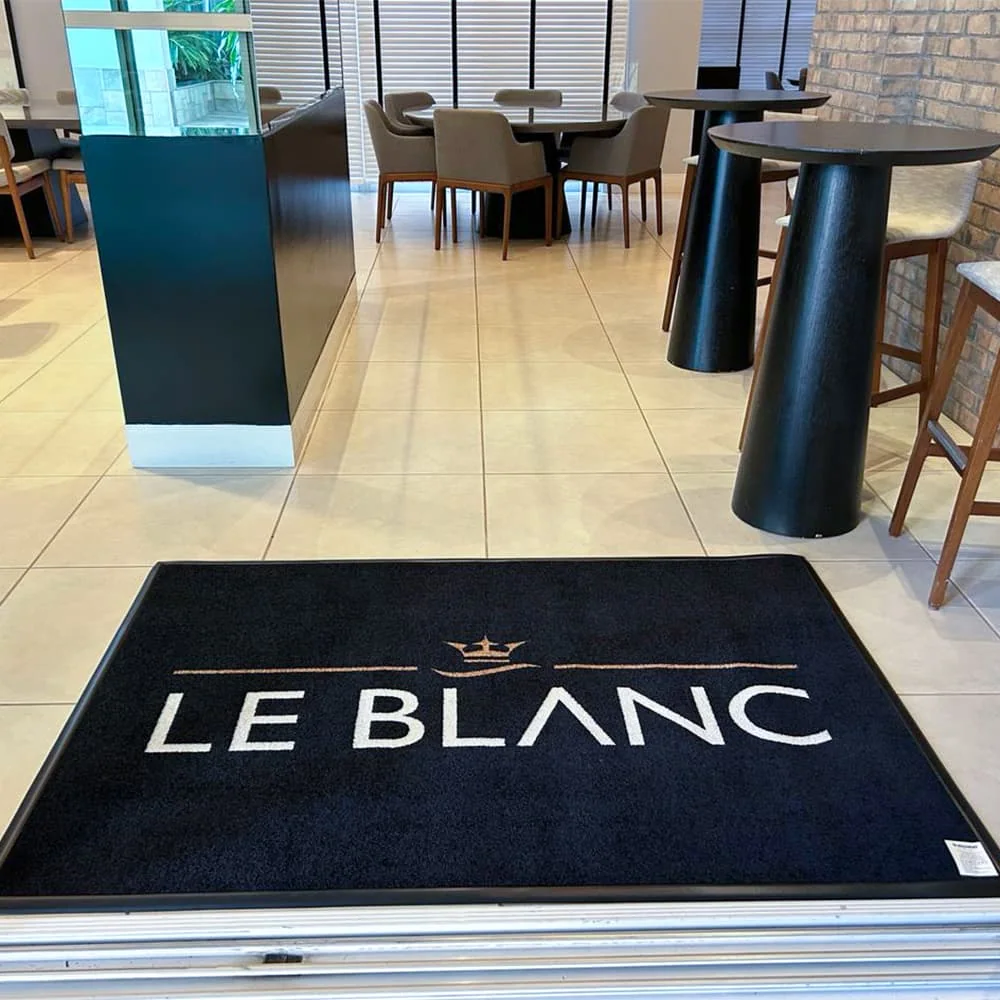 Tapete de nylon personalizado Le Blanc