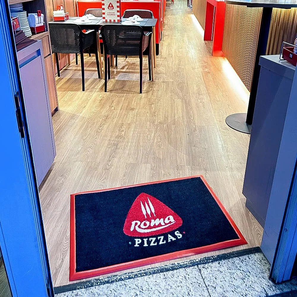Tapete de nylon personalizado Roma Pizzas